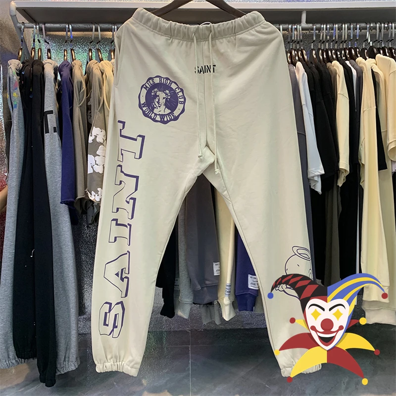

New Saint Michael Sweatpants Men Women Angel Jogger Drawstring Pants