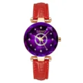 Leather purple