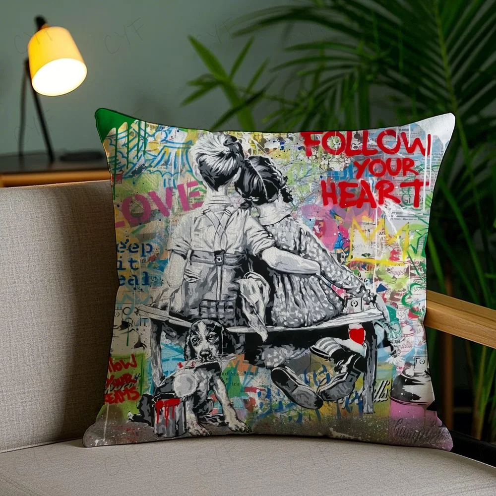 Embroidered Nordic Throw Pillow Covers