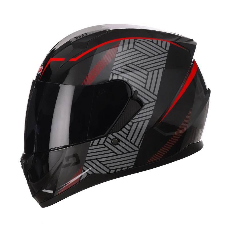  Casco integral de motocicleta de doble lente, casco de  motocross certificado DOT/ECE, para motocicleta, ciclomotor, Street Bike  Racing Moto casco para adultos, hombres y mujeres jóvenes B, XL = :  Automotriz