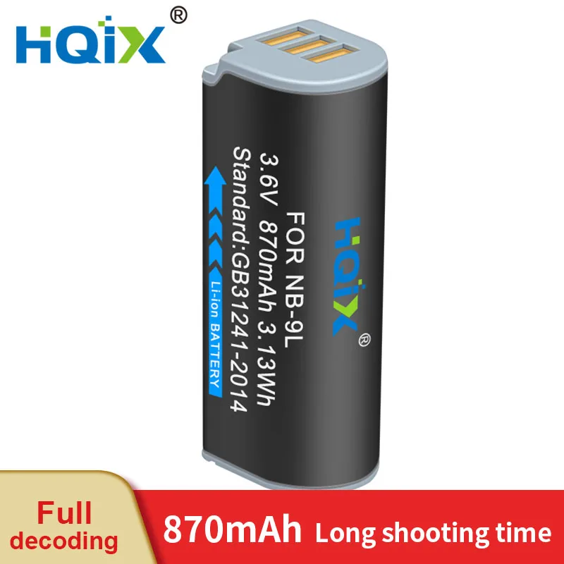 HQIX для Canon POWERSHOT N N2 SD4500 IS IXUS 500 510 1000 HS IXY 50S камера NB-9L зарядное устройство Аккумулятор