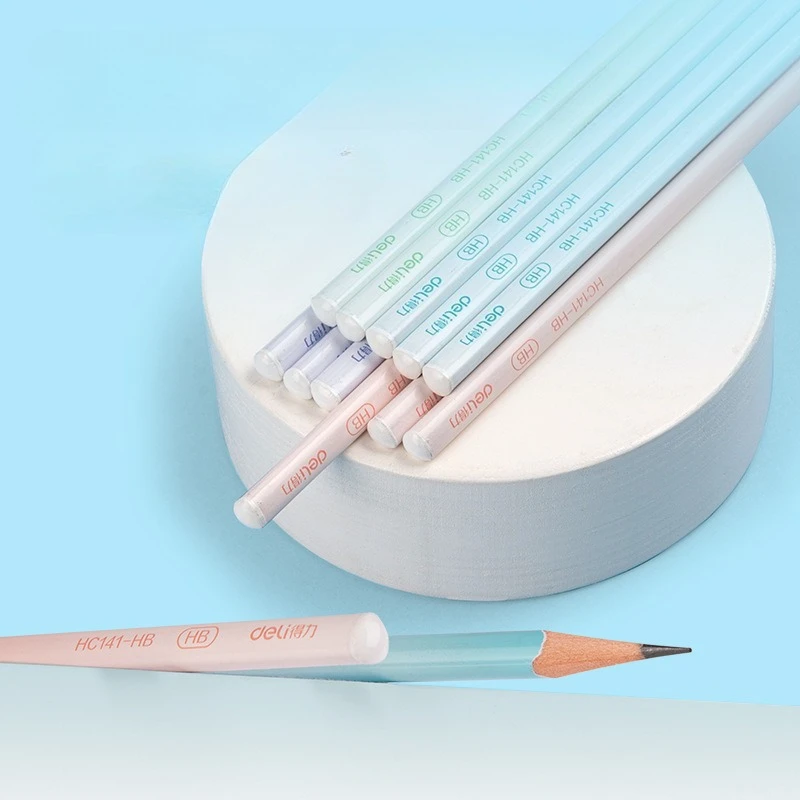72pcs 어린이를위한 고품질 삼각형 연필 나무 연필 2B 미술 용품 ??그림 학생 쓰기 문구 귀여운 학교 용품