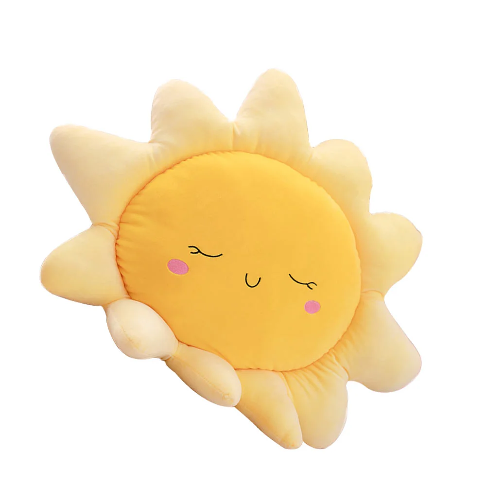 

Sun Pillow Cushion Creative Bolster Bed Plush Toy Kids Room Decor Sofa Throw Flower Decorations Modeling Filling