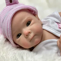 13Inch Bettie Silicone Reborn Doll With Open Mouth & 2 Sets Clothes Handmade Painted Skin Waterproof Reborn Girl Doll 3