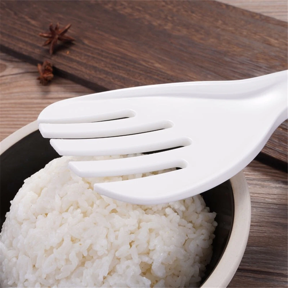 Standable Non-stick Rice Spoon Cute Little Monster Rice Spoon Cute Transparent Porridge Shovel Paddle Kitchen Safe Cooking Scoop silicone cooking spoon cooking scoop