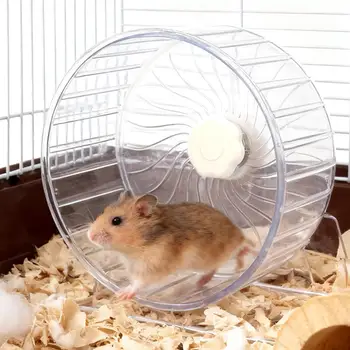 Ruota Silenziosa per Criceti, Piccola Ruota Girevole Silenziosa con Doppio Cuscinetto per Gerbilli, Topi e Animali Piccoli da Gabbia