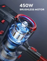 BUTURE 38KPa 450W Cordless Wireless Handheld Vacuum Cleaners for Pet Home Appliance 1.5L Dust Cup Removable Battery 2