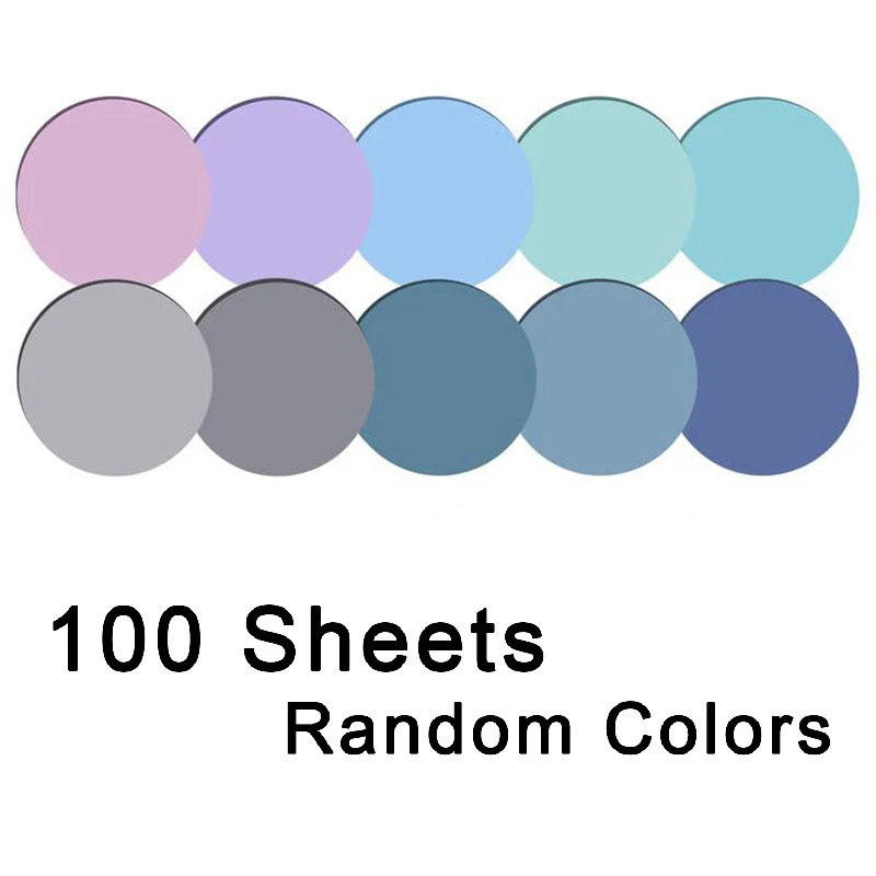 5 Stück/100 Blatt transparente Haftnotizen, bunt, niedlich, rund, transparent, selbstklebende Tabs, durchscheinende Buchmarker, Seitenmarkierungen, Aufkleber – Detail 6