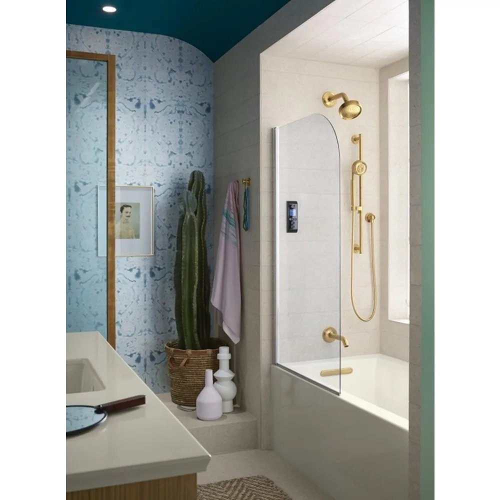 K-1-LA 60x30" Alcove Bath Integral Apron/Flange Left Drain Modern Style