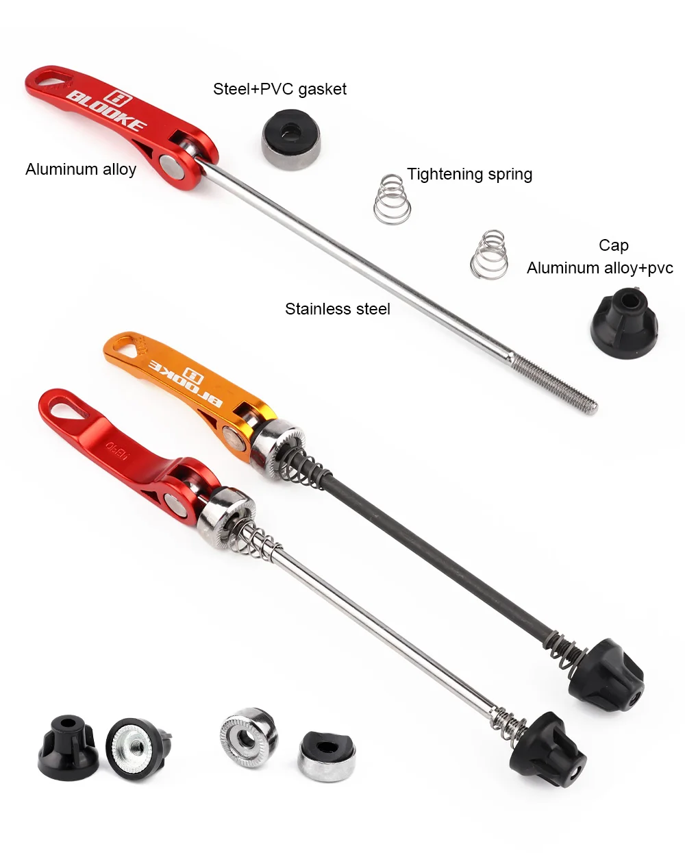 bicycle quick release skewer lever bike QR wheel locking security anti theft for MTB mountain road cycling hub parts