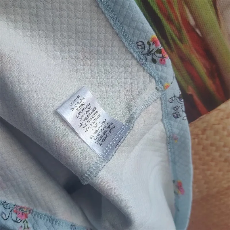 Ladies Nightdress Zippered Air Layer Pajamas Robe Autumn Winter Dresses Sleep Robes Female