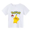 Kawaii Potdemiel Pokemon Pikachu T-Shirt Boys Girls Teenager Summer Short Sleeve Tops Fashion Children Casual Tops Tee Shirt 1