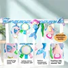 Newborn Baby Sensory Hanging Rattles Soft Early Learning Toys Kids Plush Stroller Infant Car Bed Crib with Teether for Toddlers 5
