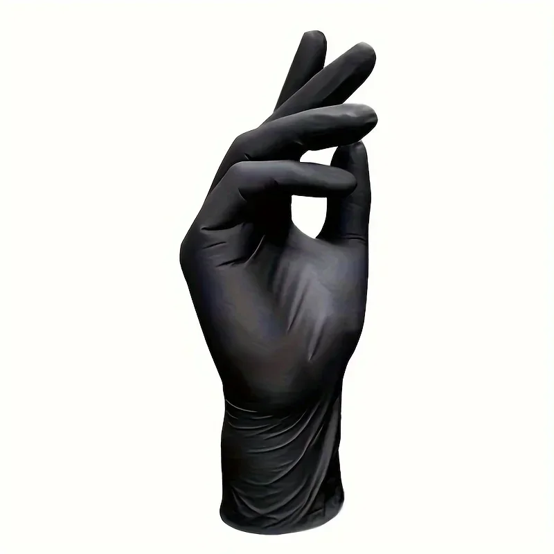 100 pieces disposable nitrile gloves for Household Cleaning Anti-oil Work Hair Dyeing Tattoos, disposable nitrile gloves, disposable gloves