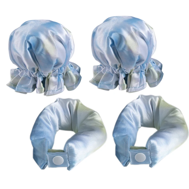 Heatless Curling Rollers - Soft Silk Hair Styling Tools for Effortless Waves and Curls