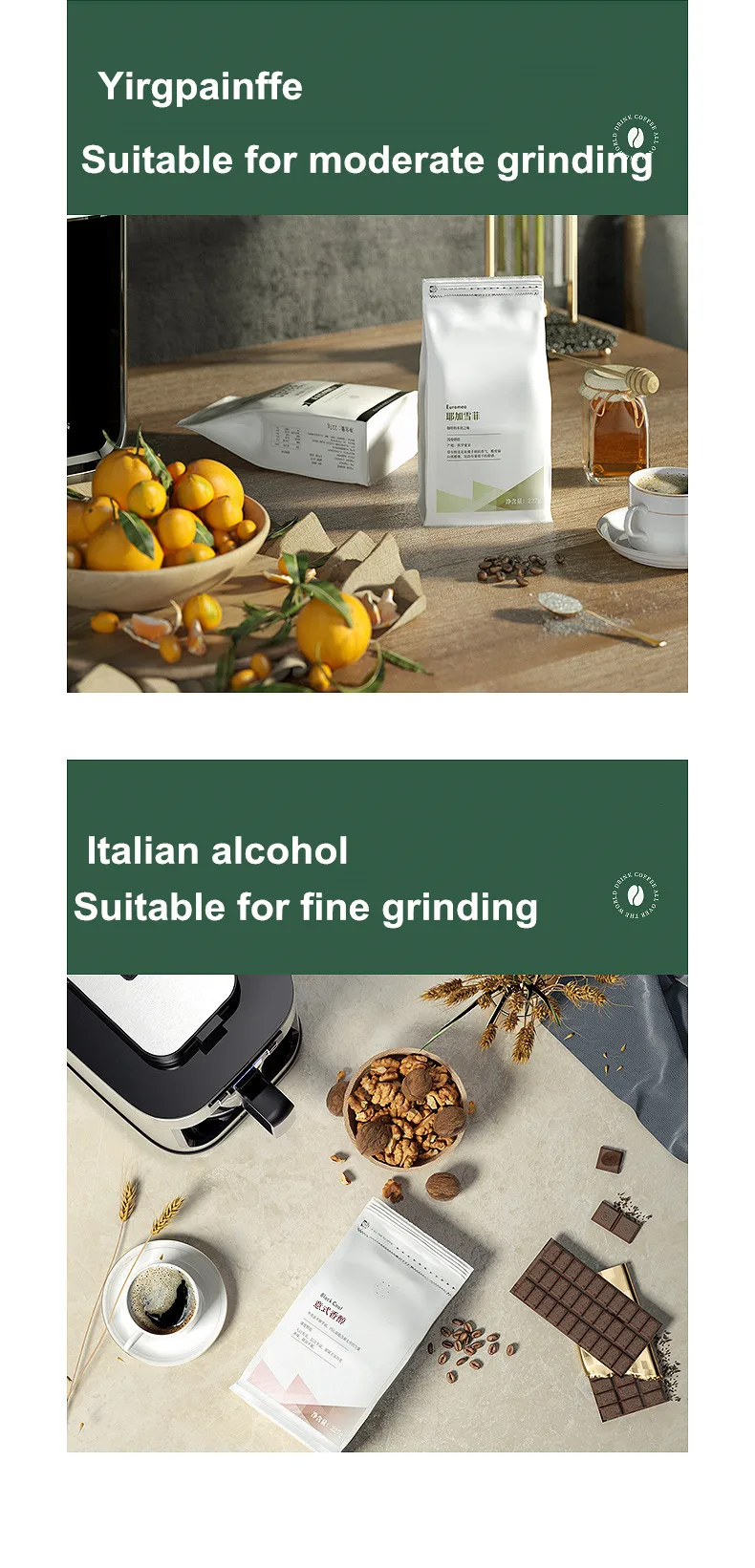 Description Picture 6 of item2 In1 Drip Coffee Machine Apply To Ground&Beans Home Appliances Dripping Coffee Maker With Digital Display&keep Warm