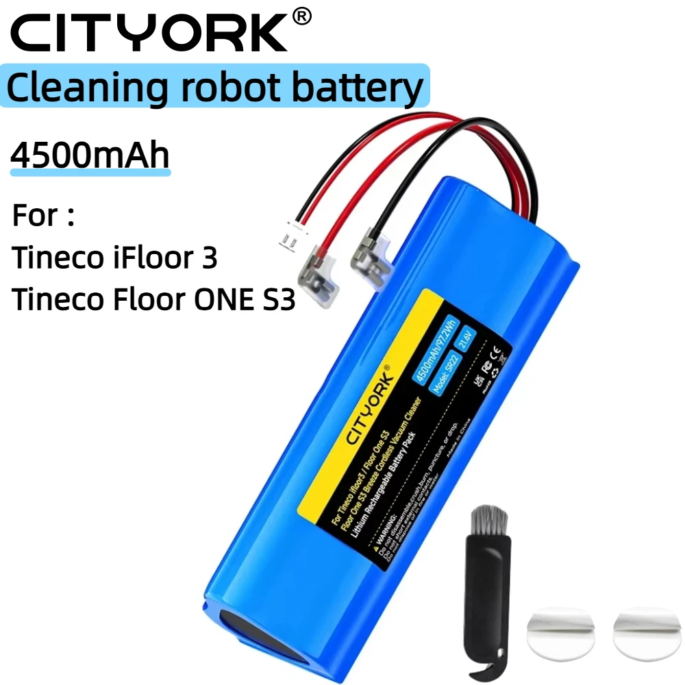 Batterie Li-Ion 21,6V 4000mAh Pour Tineco Floor One S3-01 (Neuf, Powery)