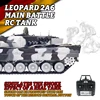 COOLBANK Henglong 3889-1 1/16 Scale German Leopard 2A6 Military Tank Model Battle RC Tank 2.4Ghz RC Tanks Hobby Gifts Customize 6