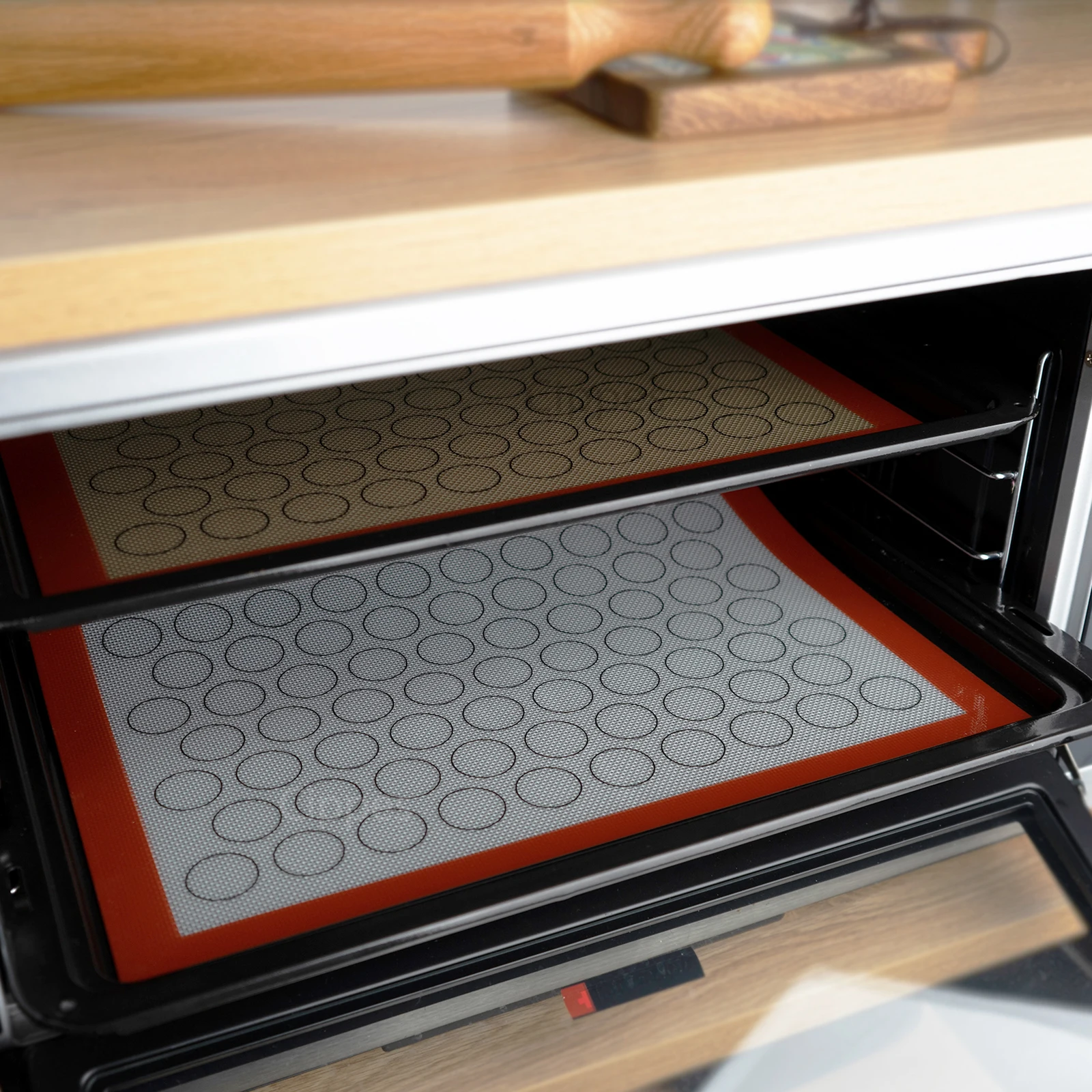Silicone Baking Mat Oven 67 Circles Non Stick Heat Resistant Bakeware Sheets Cookie Macaron 42x29.5cm silicone baking mat