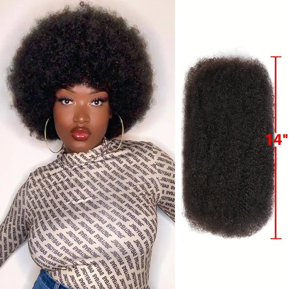

Sleek Afro Kinky Bulk Human Hair Bundles For Braiding 1 Bundle 50g/pc Natural Color Braids Hair No Weft Remy Brazilian Hair
