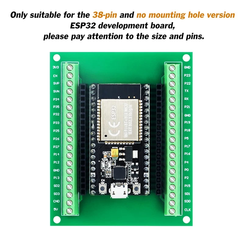 4Pcs ESP32 극ũ ƿ  GPIO 1 38PIN   ESP32 ESP-WROOM-32 ũ Ʈѷ    2 