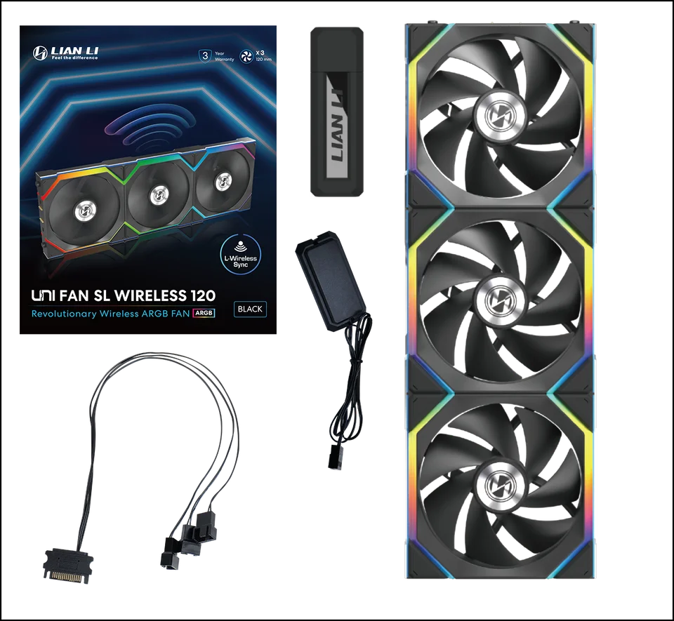 Lian-Li UNI FAN SL Wireless 120 Triple Pack - AliExpress