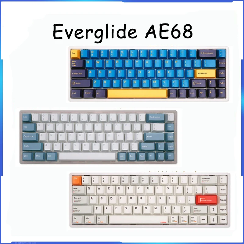 Everglide-Ae68-Mechanical-Keyboard-Magnetic-Switch-8k-Rt-Wired-Abs ...