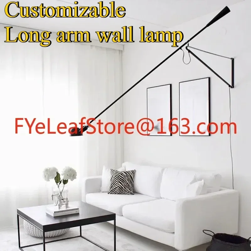 Customized Italian Flos 265 long arm wall lamp designer Nordic industrial wind rocker long pole minimalist art reading 3