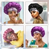 3PCS/LOT Extra Large Satin Sleep Caps For Women Hair Bonnets for Sleeping Braids Curly Night Cap Bath Shower Cap Accessories 6