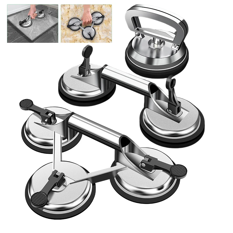 Vacuum Glass Suction Cups Tile Adsorber 75KG Load Capacity Sucke for Handling Installation of Smooth Surface Materials