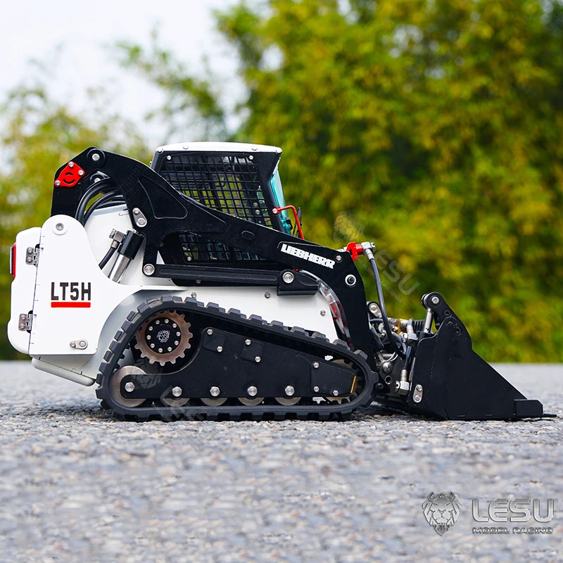 LESU 1/14 Aoue Lt5 Metal Hydraulic Tracked Skid-Steer RC Loader DIY Model Lights Outdoor Toys TH20000 6
