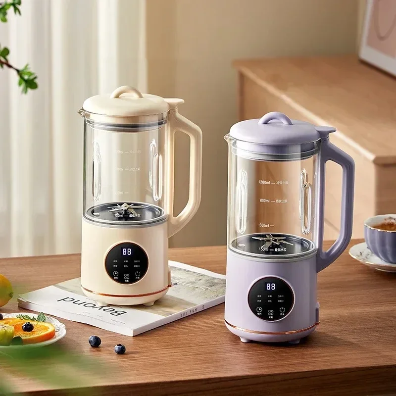 

1200ml Soy Milk Machine Electric Juicer Multifunctional Wall Breaking Machine Automatic Heating Cooking Soybean Milk Maker 220V