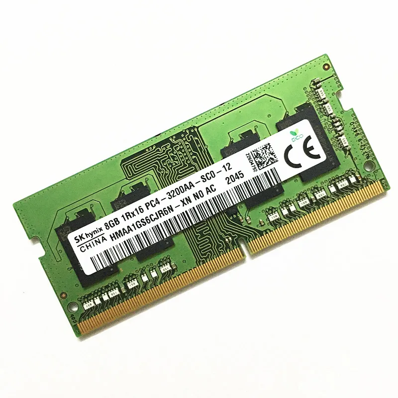 SK hynix DDR4 RAMS 8GB 1Rx16 PC4-3200AA-SC0-12 HMAA1GS6CJR6N-XN
