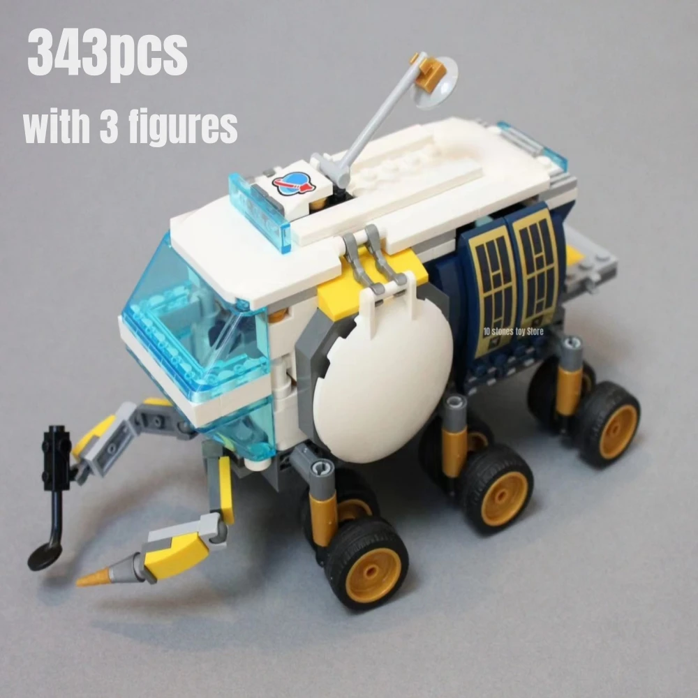 343Pcs Lunar Roving Vehicle Building Blocks Fit 60348 Mattoni Giocattoli Per Regalo Per Bambini