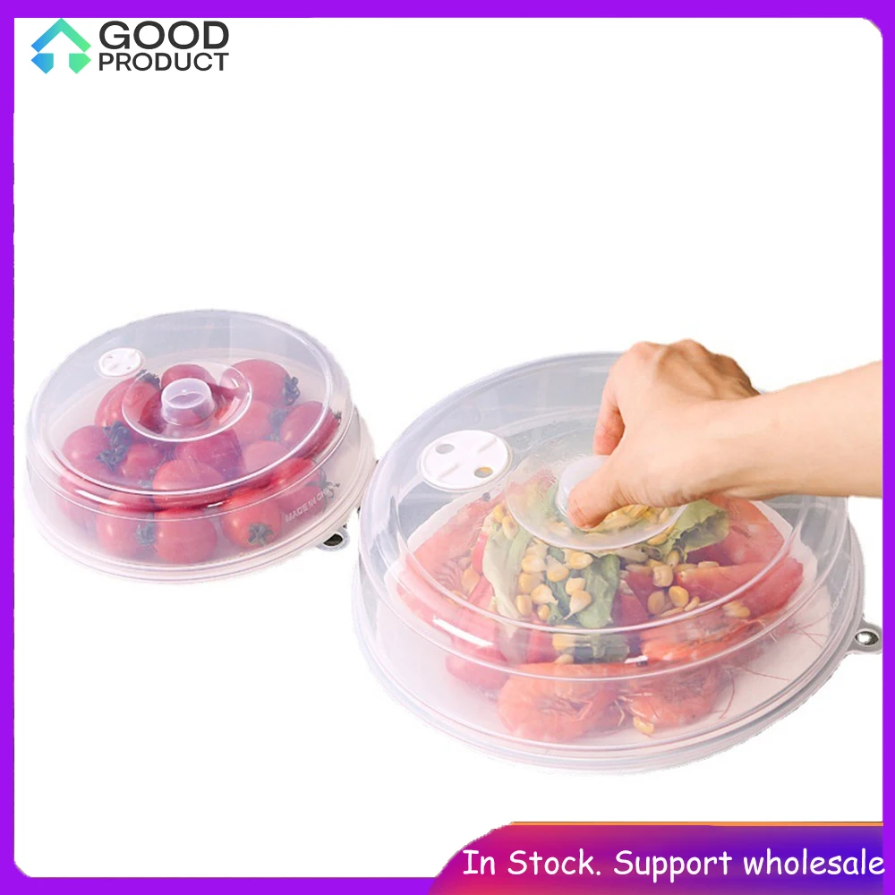 

Food Cover Plastic Microwave Oven Special Anti Splatter Heating Sealing Cover with Steam Vents Fresh-keeping Plate Bowl Cover