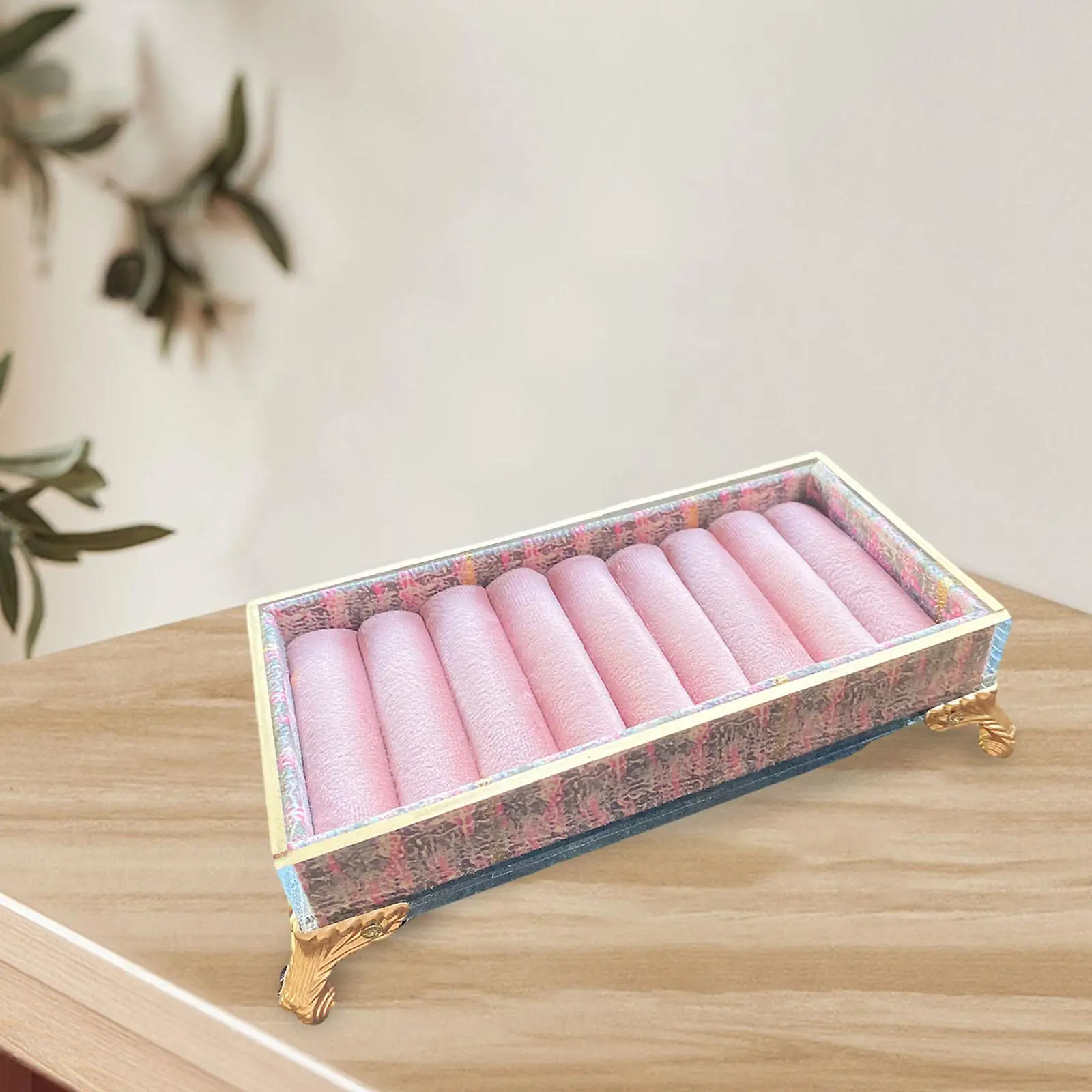 

Поднос для демонстрации ювелирных изделий, органайзер для браслетов, висячая коробка, Женский контейнер для хранения сережек, для полки, туалетного столика