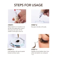 Gollee 1s Dry Eyelash Bond Mixed floral fragrance Eyelash Extension Glue with Bonder Glue Lash Fast Accelerator Waterproof Bond 2