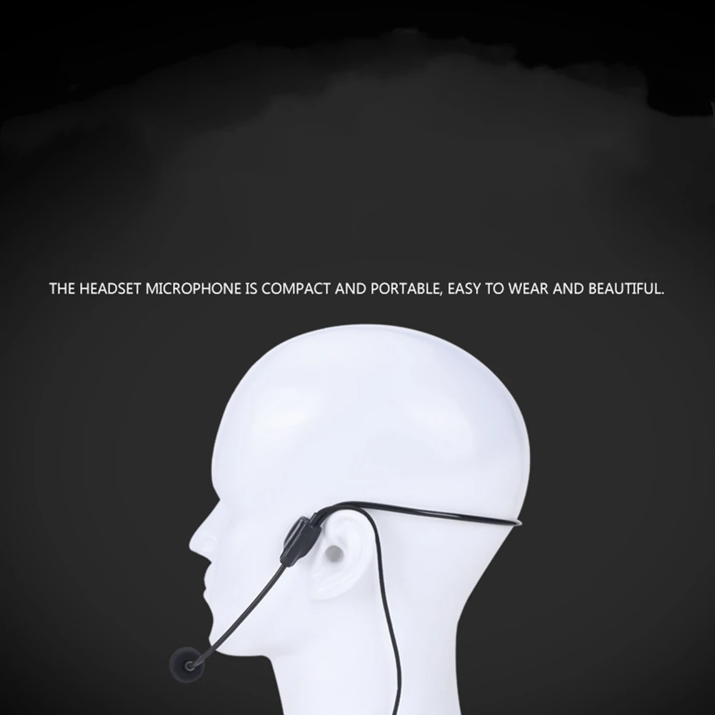 

Portable Head-mounted Headset Microphone Wired 3.5mm Plug Guide Lecture Speech Headset Mic For Teaching Meeting