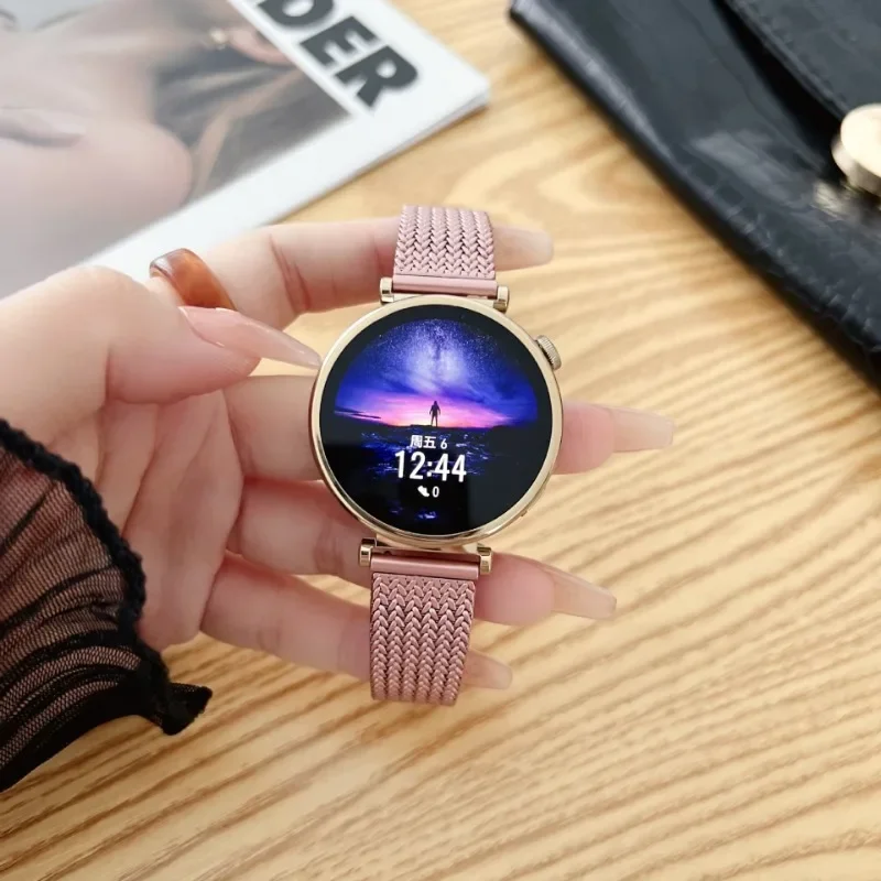 

Ремешок из нержавеющей стали под пшеницу для часов Huawei GT4 41 мм Fossil Garmin, другие аксессуары для умных часов, наручные часы, 18 мм