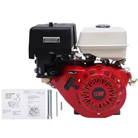 Générateur portable 420cc alimenté par gaz 9700W 15HP 4 temps, pour secours à la maison et RV prêt rouge/noir 6