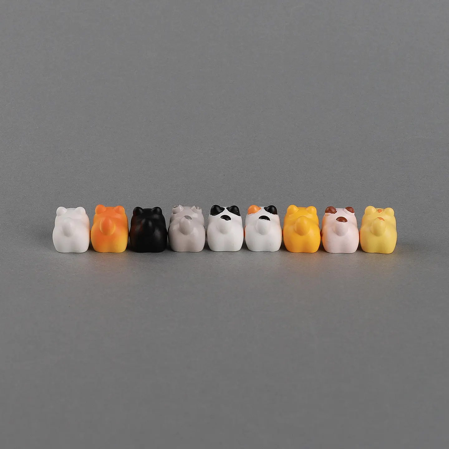 Cute Cartoon Cat Resin Figurines - Miniature Handicraft Kitten Statues for DIY & Micro Landscapes