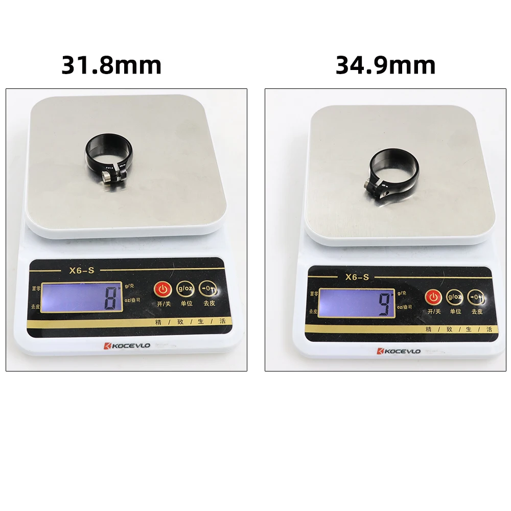 Description Picture 5 of itemKOCEVLO MTB Bike Seat Post Clamp 9g Aluminum Alloy Ultralight Bicycle Lock Seat Clamp Titanium Screw Cycling Part Seatpost Clamp