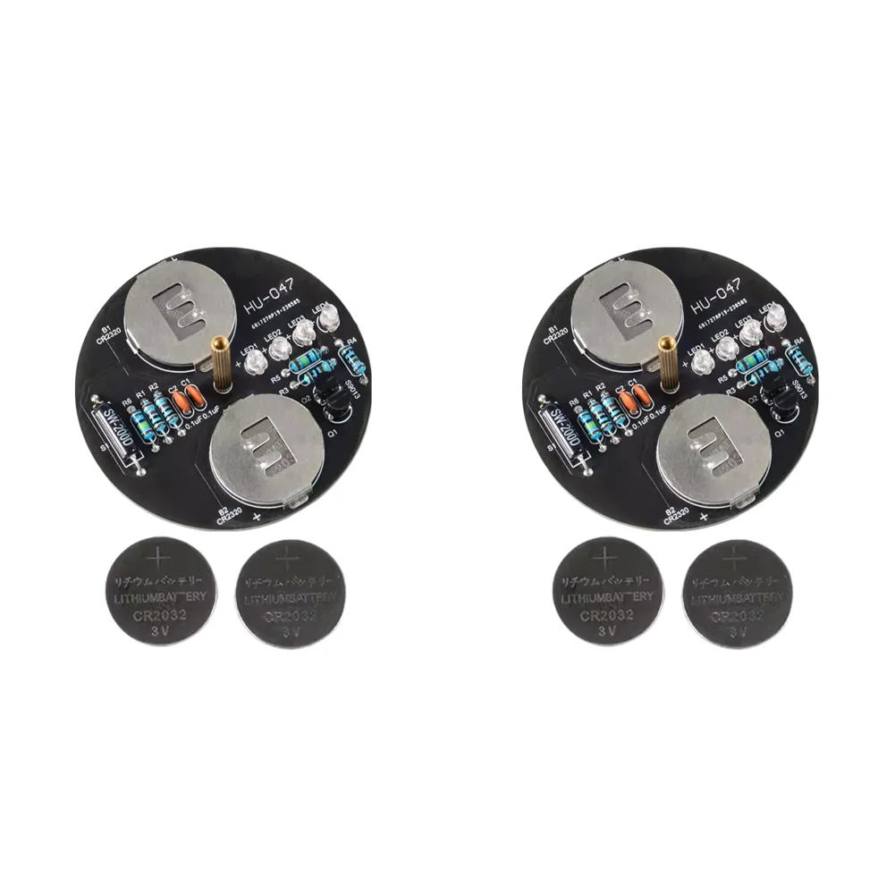 DIY 전자 키트 LED 자이로 DIY 용접 키트, 회전 랜턴 (배터리 포함)