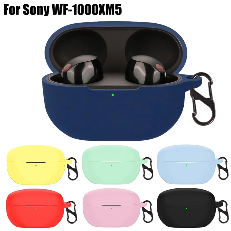 Per Sony Wf 1000 Xm5 Custodia Con Gancio Custodia Di Ricarica Per Auricolari Wireless Custodia Protettiva Antiurto Custodia Morbida Anti-Smarrimento P