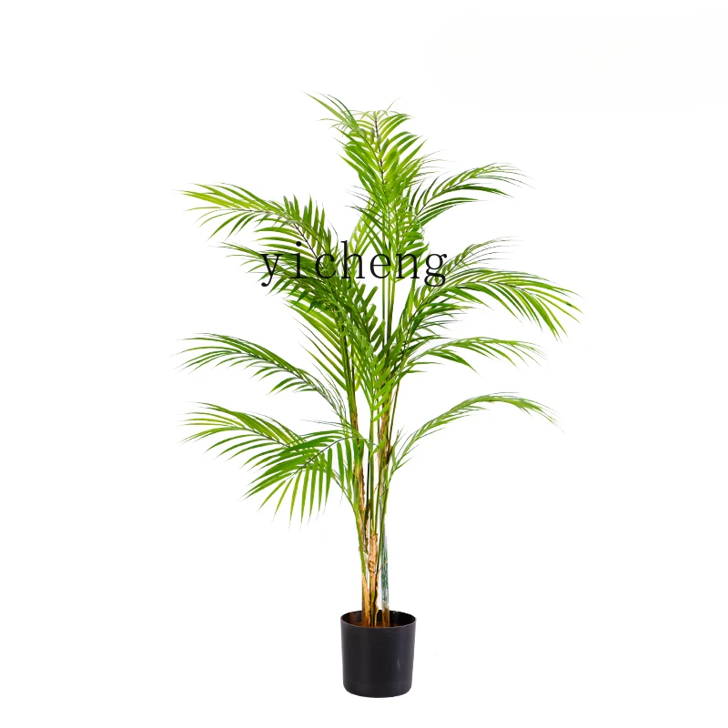 

Tqh Palm Tree Fake Trees Living Room Interior Green Plant Plant Bonsai Decoration Landscaping Decoration