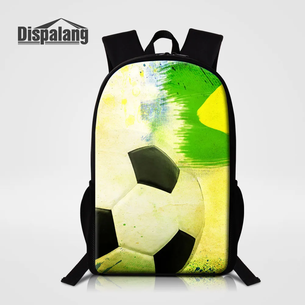 

DIY Logo School Bag For Boys Football Sublimation Printed Backpack For Kids Designers Bookbag Men's Outdoor Shoulder Bagpack