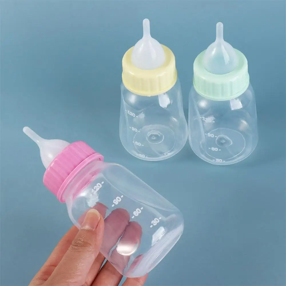 

Portable with Scale Bite Resistant Silicone Household Cat Feeder Pet Milk Bottle Rabbit Feeding Bottle Kitten Nipple Bottle