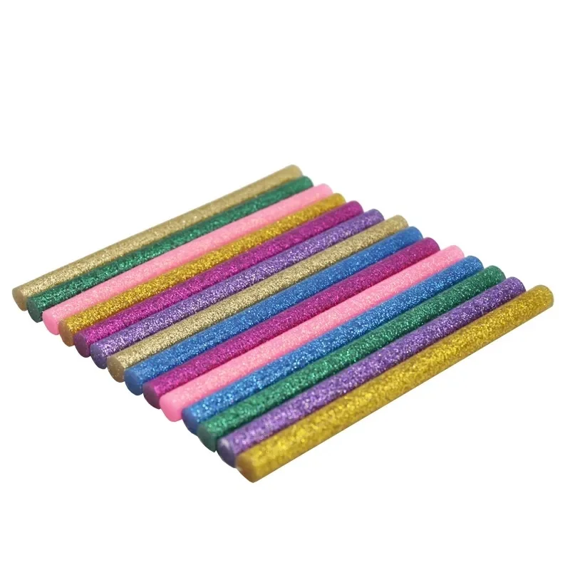 

10pcs Lot Colored 10cm Hot Melt Glitter Powder Solid Glue Sticks Home Make Jewelry Crafts Repair Plastic Toys Phone Case Beauty