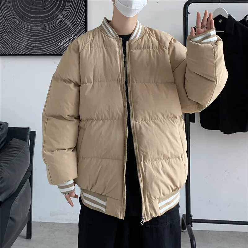 

Мужская Утепленная куртка оверсайз, короткая хлопковая куртка, уличная одежда, куртки, парка, верхняя одежда высокого качества на осень и зиму, Q199, 2022