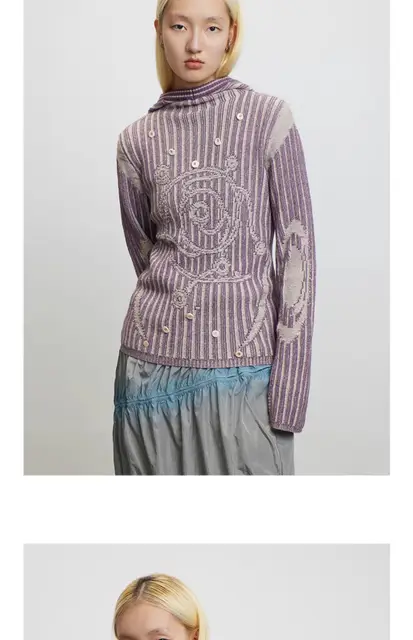 Conp23aw Violet Voetex Sweater Vortex Symbol Distressed Sense 